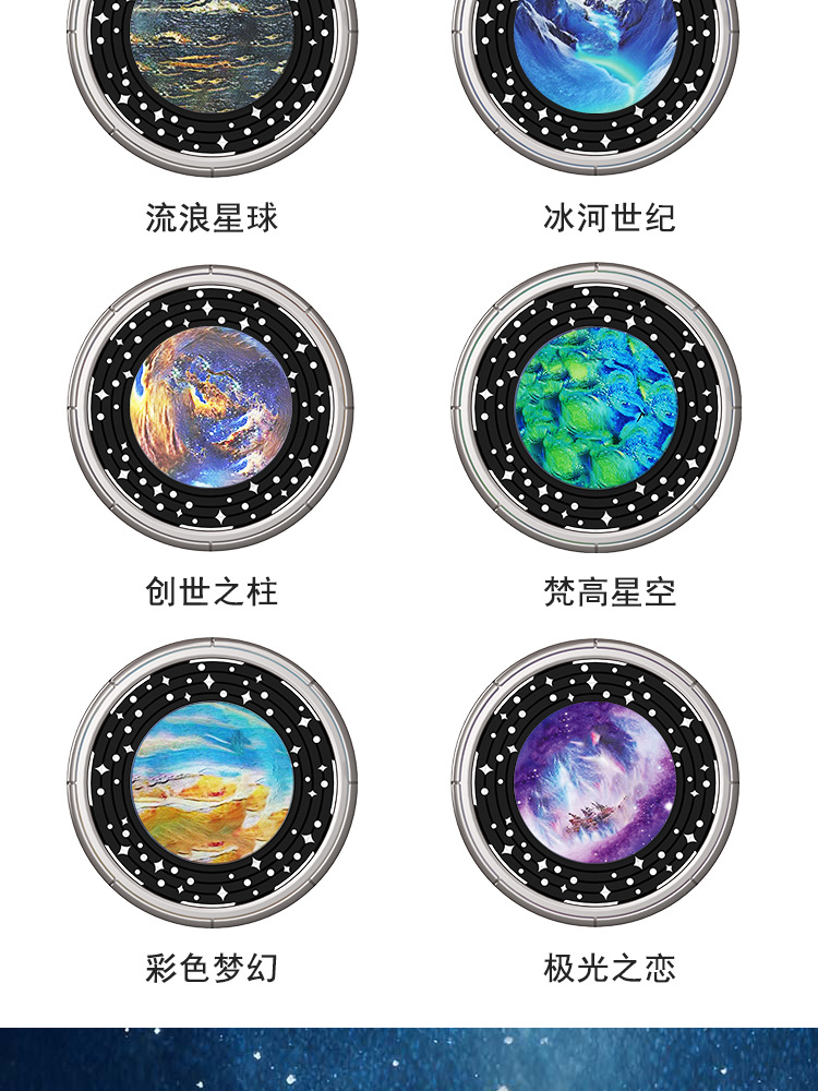 Planet-Shaped Car Air Freshener with Rotating Design for Car Air Vents, High-End Perfume Ornament for Air Conditioning Vents