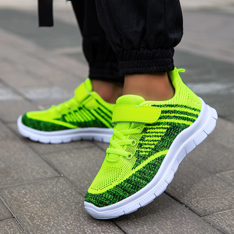 Boys and Girls Sports Shoes Summer Breathable Shoes Mesh Running Sneakers School Primary School Students Big Children