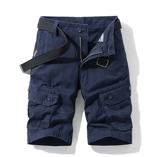 Men's Summer New Fashion Retro Light Luxury Multi-Pocket Work Shorts Cross-border Exclusive Amazon 95554