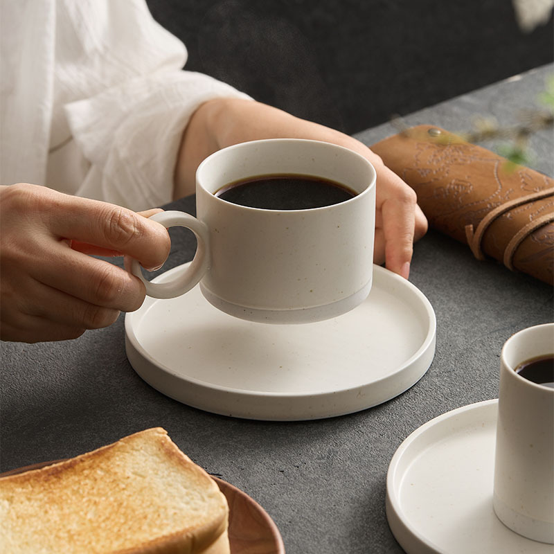Taza de filtro de café de cafetera de cerámica de montaña y río, taza de filtro de café de goteo, filtro de café de tipo goteo, conjunto de utensilios para compartir cafetera