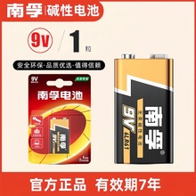 南孚9V电池九伏碱性万用表玩具话筒叠6LR61方块方形6F22