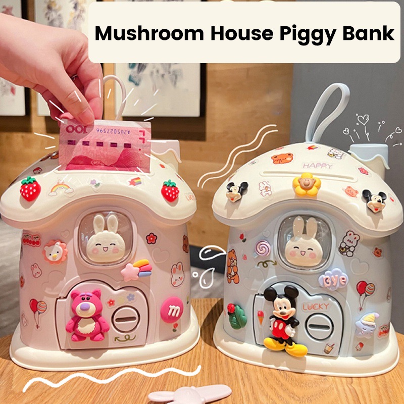 新款儿童少女心防摔可爱存钱罐玩具创意卡通零钱罐摆件益智玩具