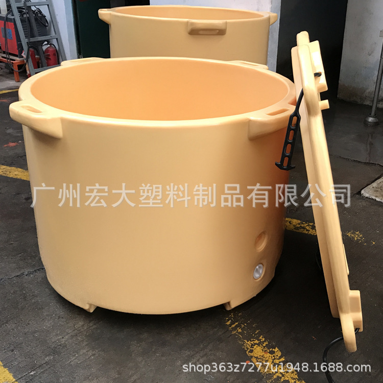 虾仁搅拌保温桶食品级保温箱易清洁水产加工肉类食品厂叉车适用