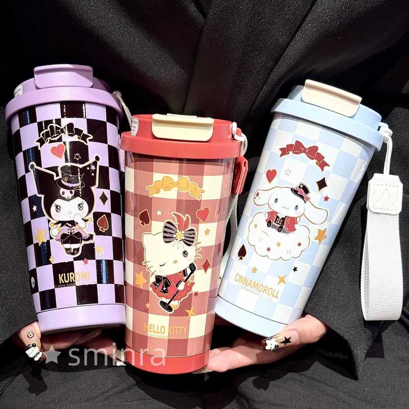 HelloKitty保温杯女2025新款高颜值吸管水杯生日礼物三丽鸥咖啡杯|undefined