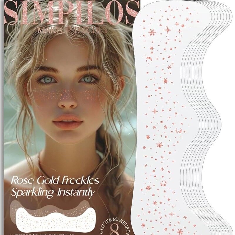 Rose Gold Eye Tattoo Stickers Freckle Stickers Freckle Tattoo Beauty Makeup Special Makeup Decoration Metal Party Rose Gold Eye Tattoo Stickers Freckle Stickers Freckle Tattoo Beauty Makeup Special Makeup Decoration Metal Party