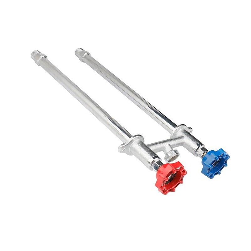 Frost-Free Outdoor Faucet Supply Hot and Cold Outdoor Faucet 12inch Hose Bib Anti-Freeze Hose Bib