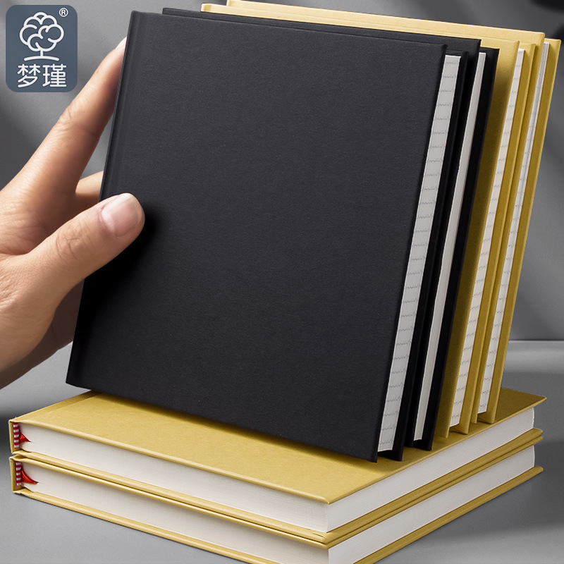 Cuaderno simple de carcasa dura, portátil de negocios, libro cuadrado A5, línea horizontal a cuadros B5, engrosamiento, página interior de la portada, súper buena calidad