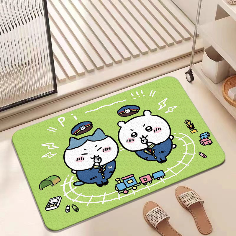 녹색 배경 지이카와 경찰 휘파람