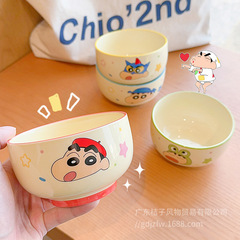 クレヨンしんちゃんの茶碗個人専用食器がとてもきれいな2025新型家庭用陶磁器の子供の茶碗