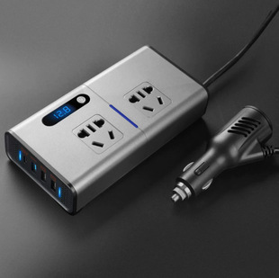 Multifunctional car inverter 12V24V to 220V car cigarette lighter power converter socket PDQC3.0