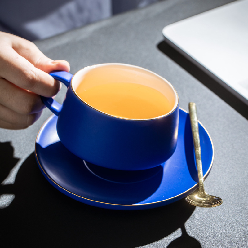 Conjunto de tazas de café azul original Klein tazas de cerámica estampadas tazas de agua tazas de agua tazas de cerámica tazas de cerámica