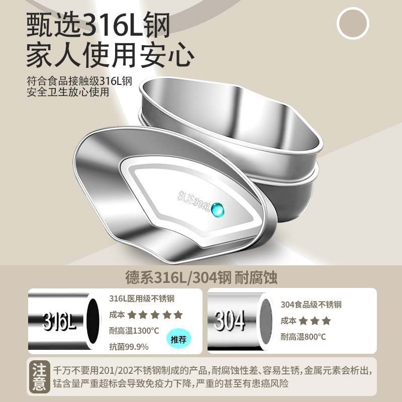 家用厨房带盖不锈钢扇形蒸盒电饭煲蒸笼万能蒸盘加热多功能|undefined