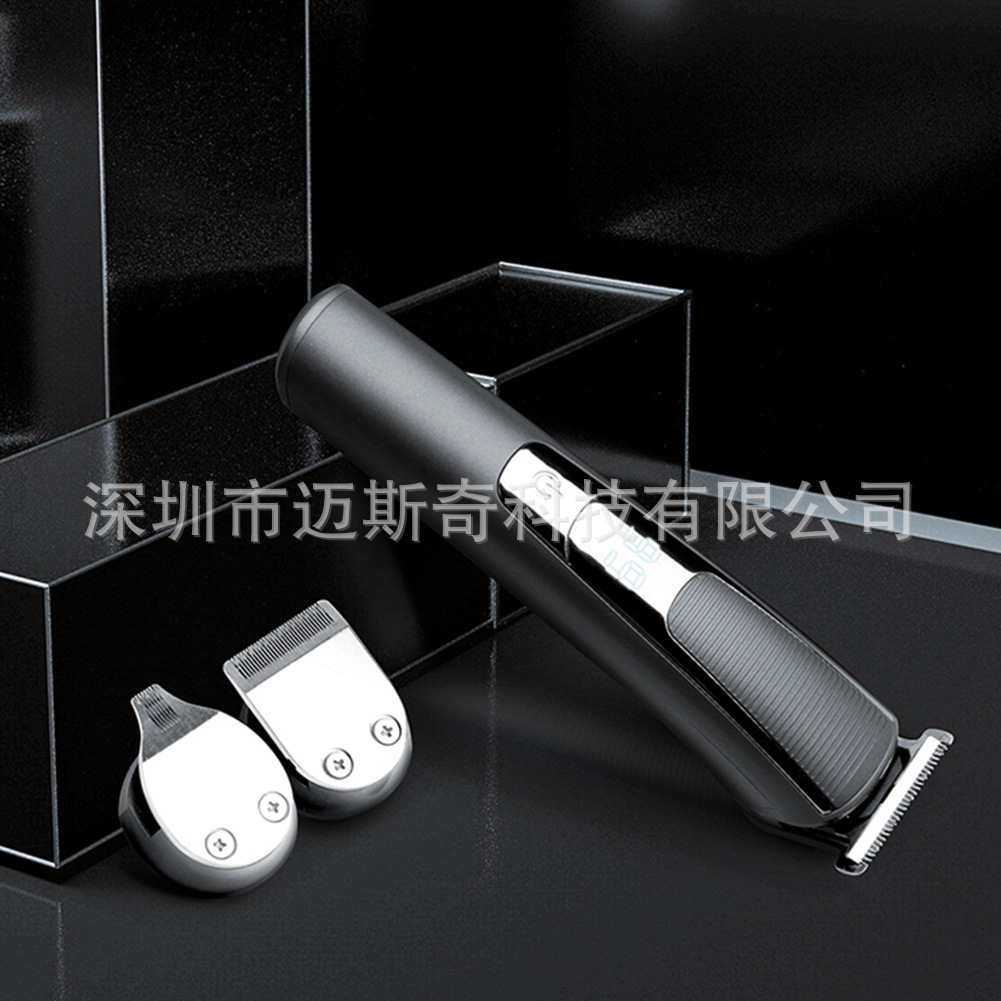 Mesky2021 全金属大金银色男士理发器无绳造型师和理发师理发机