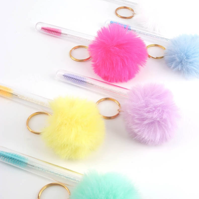 Eyelash extension, transparent brush for eyelashes