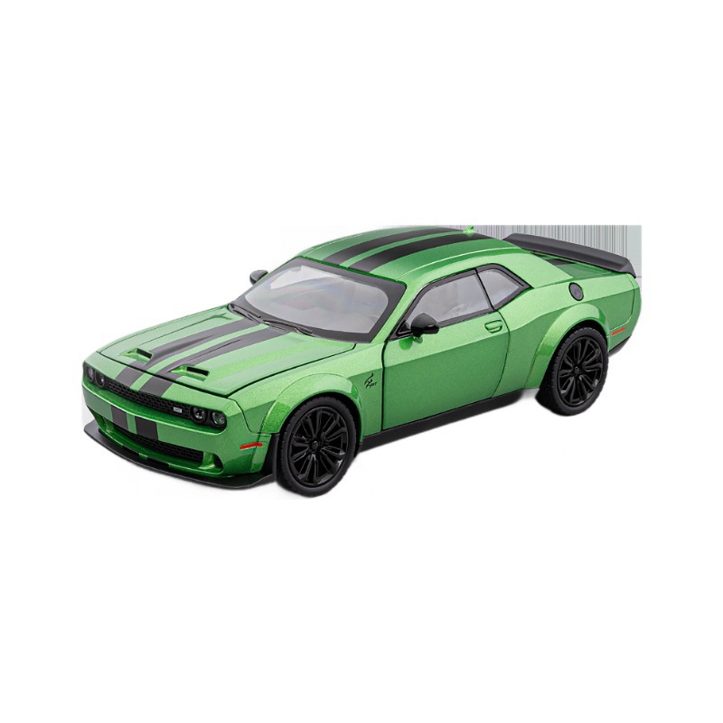 Modelo de coche de aleación Jiaye 1:22 Dodge Hellcat coche deportivo con sonido y luz atrás coche de juguete modelo de efecto de sonido