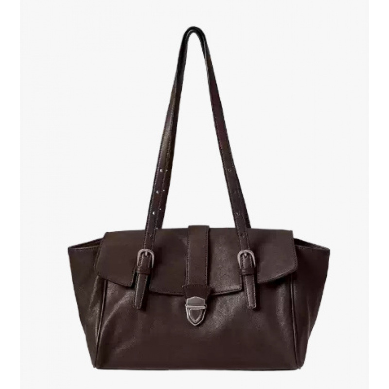 Original Baguette Briefcase Niche New Arrival Women's High-End Casual Commuter Handbag Retro Minimalist Single Shoulder Underarm Bag - Thumbnail 6