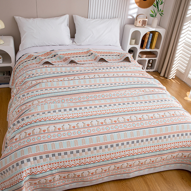 Six-Layer Gauze Soft Cotton Mat, Pure Cotton, Maternal and Infant Class A, Single/Double Dormitory Bed Sheet, Sweat-Absorbent and Breathable, Single Piece Six-Layer Gauze Soft Cotton Mat, Pure Cotton, Maternal and Infant Class A, Single/Double Dormitory Bed Sheet, Sweat-Absorbent and Breathable, Single Piece
