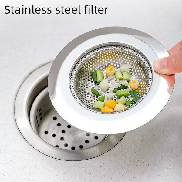Kitchen sink vegetable basin stainless steel sink drain port filter toilet sewer floor drain cover cross border