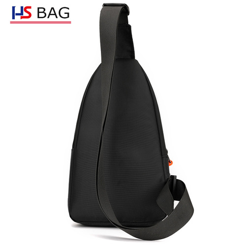 Men's Waterproof Oxford Cloth Chest Bag, Outdoors Leisure Motorbike Bag, Large Capacity Multi-layer Crossbody Bag