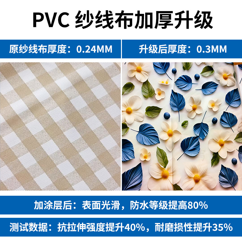 Thickened Pvc Yarn Fabric, Triple-Coated, Waterproof and Oil-Proof, Factory Direct Sales, Customizable, Any Cut, Scratch-Resistant, Wear-Resistant, Export Thickened Pvc Yarn Fabric, Triple-Coated, Waterproof and Oil-Proof, Factory Direct Sales, Customizable, Any Cut, Scratch-Resistant, Wear-Resistant, Export