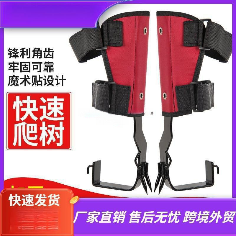 나무 등반 발 버클 강화 된 나무 발 등반 발 발 타이 철 신발 북동쪽 나무 등반 두꺼운 단조