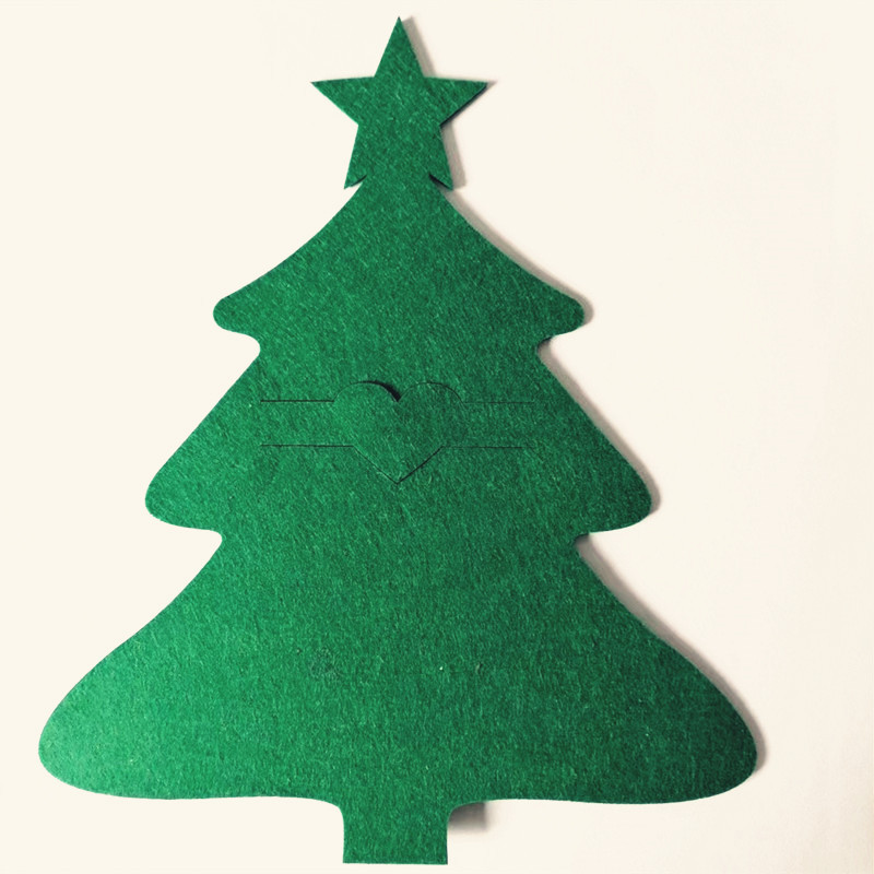 Vajilla de fieltro transfronterizo estera cuchillo tenedor vajilla titular vajilla bolsa partido Mesa cena cocina decoración de Navidad