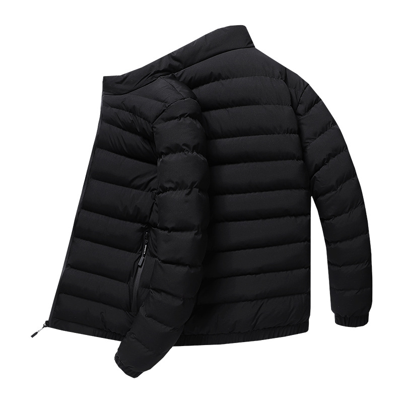 Chaqueta acolchada de algodón para hombre de otoño e invierno Chaqueta acolchada de la marca de moda 2024 nuevo estilo Chaqueta acolchada de algodón Cuello alto Chaqueta acolchada de gran tamaño al por mayor