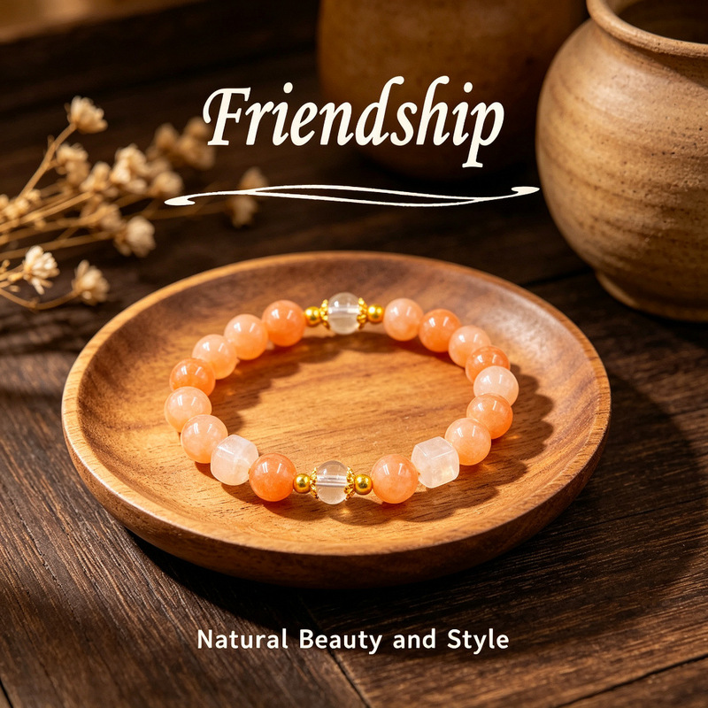 Temu Xiyin TK cross-border best-selling bracelet, featuring pink chalcedony, designed to foster friendship, attract new friends, and promote lasting relationships with a fresh and appealing aesthetic Temu Xiyin TK cross-border best-selling bracelet, featuring pink chalcedony, designed to foster friendship, attract new friends, and promote lasting relationships with a fresh and appealing aesthetic