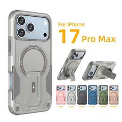iPhone17air ドイツサッカーリーグ磁気不可視スタンド Apple 16e 落下防止 15promax 携帯電話保護カバーに適しています。