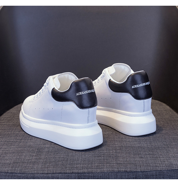 Giày sneaker nữ chunky đế dày phong cách McQueen mới xuân hè 2025, tăng chiều cao — 6706 tăng chiều cao [đuôi trắng], 6706 Tăng chiều cao của đuôi đen] chi tiết 5