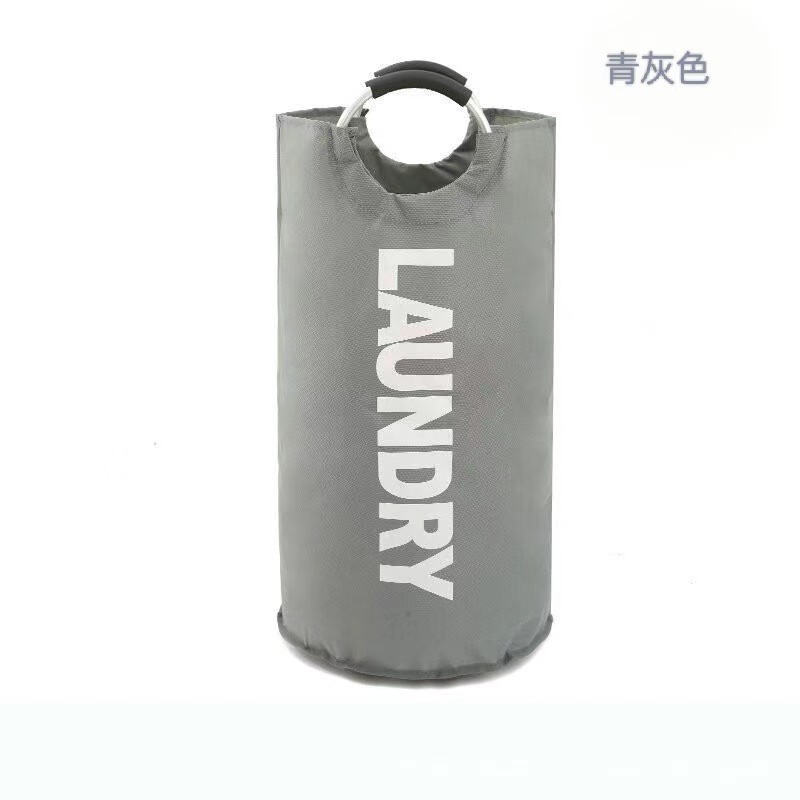 Bolsa de lavandería de tela Oxford - Transfronteriza (Amazon), tamaño grande, canasta de ropa sucia, plegable, con asa de espuma, también para almacenar juguetes, portátil