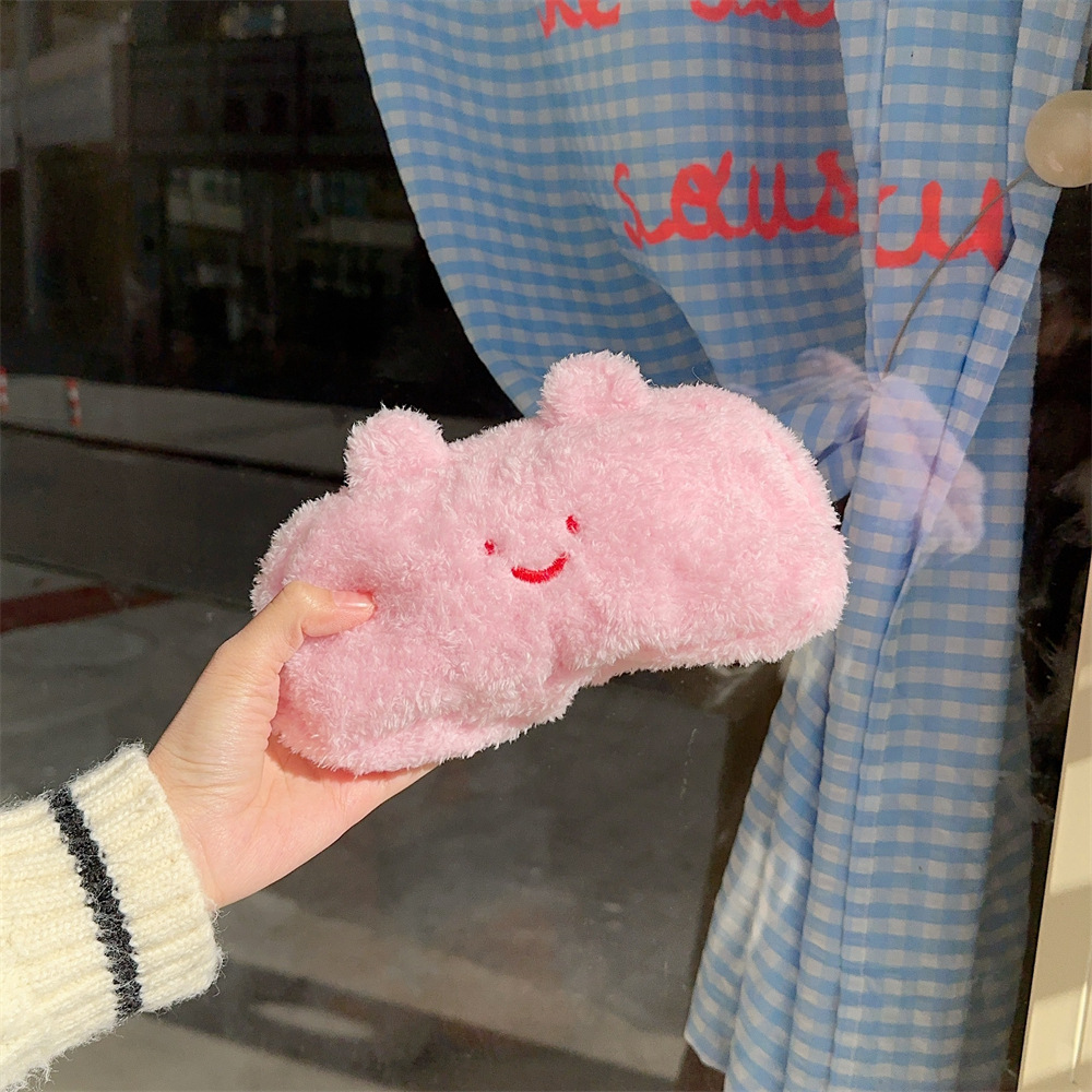 310243 Fluffy and girlish pencil case Cosmetic bag, cute cartoon stationery bag, large-capacity pen case storage bag undefined