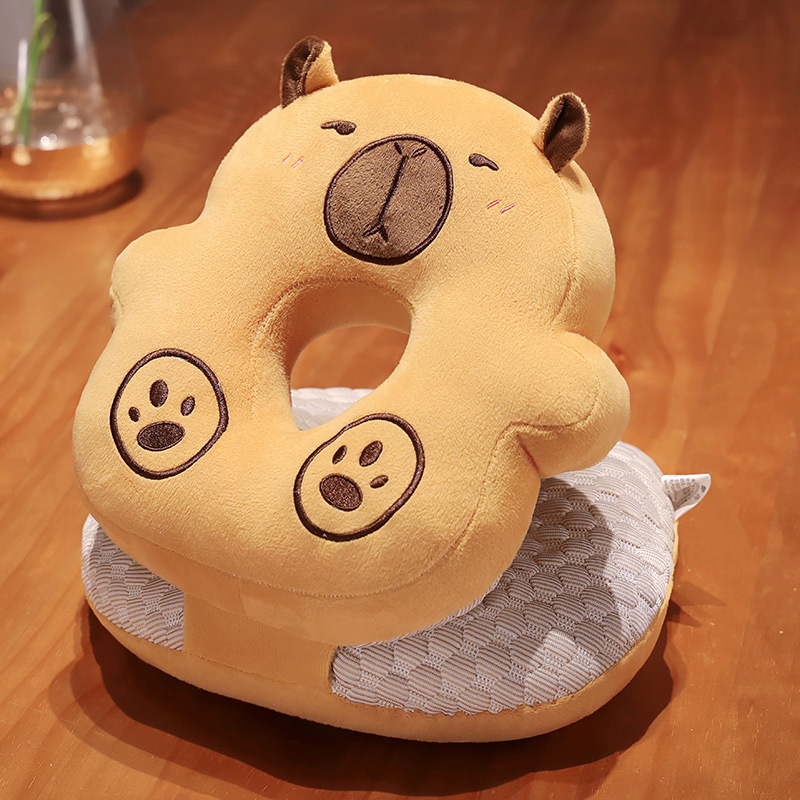 Almohada de Peluche para Siesta de Peluche de Cristal Ergonómico, Suave para Oficina y Descanso