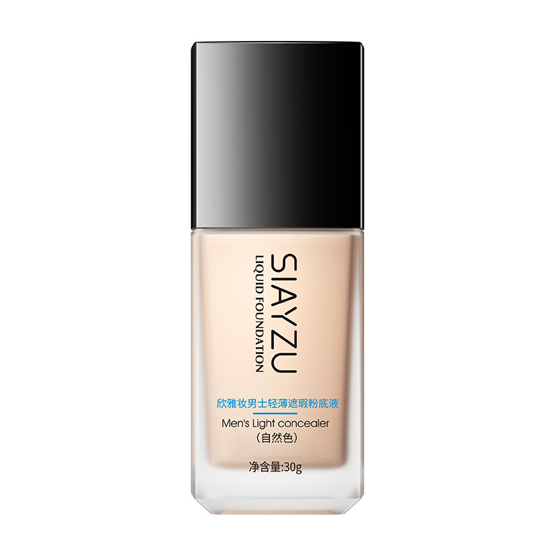 Xinya maquillaje para hombres, líquido de base opacificante ligero, color de piel uniforme, líquido de base de piel hermosa, fabricantes genuinos al por mayor.