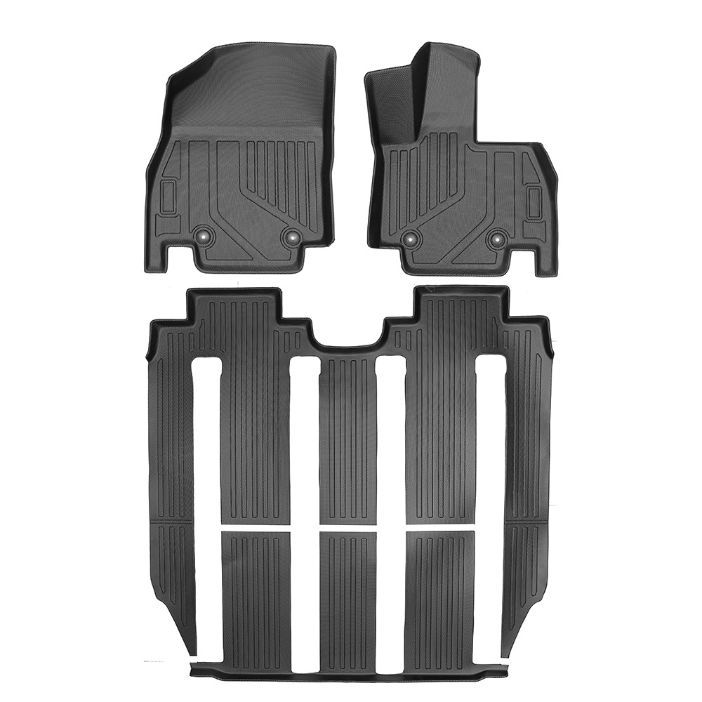 Es adecuado para XPENG X9 MPV7 asiento 2025 3D todo el tiempo TPE almohadilla de pie estera de piso