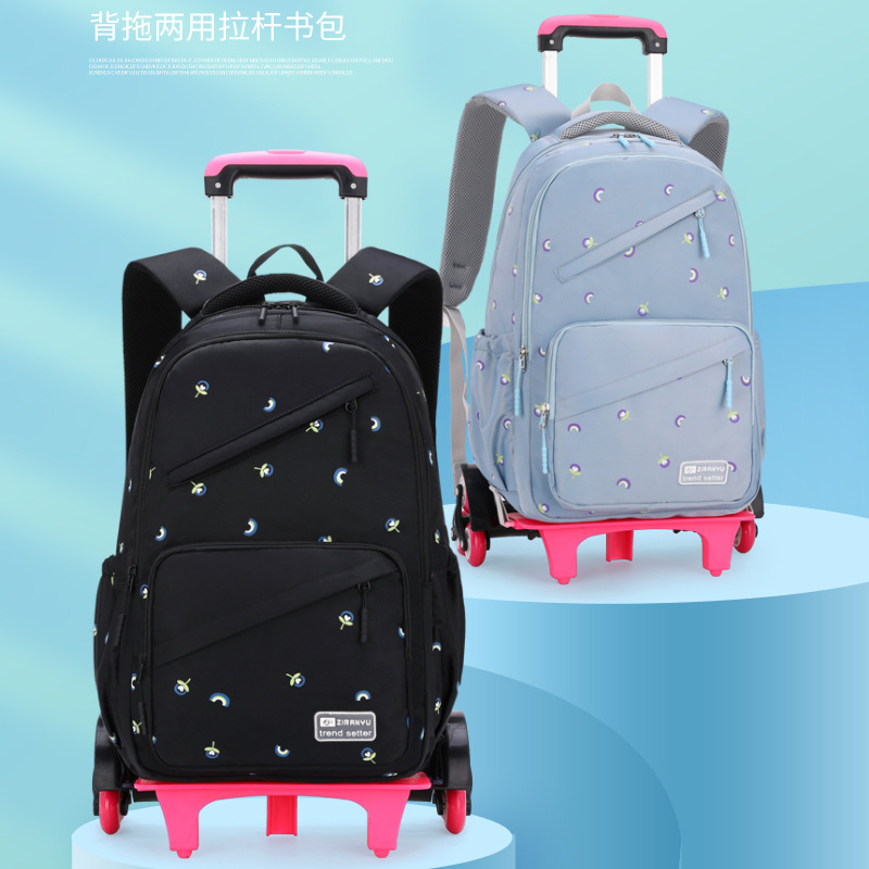 Una sola pieza entrega de pescado natural carro mochila nueva escuela primaria chica imprimible LOGO transfronterizo Venta caliente