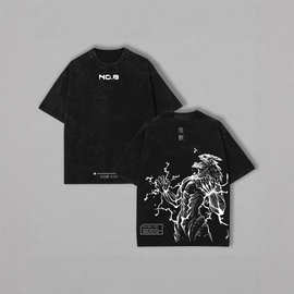 2026新款Kaiju No. 8 Tee  Oversized Washed Anime Shirt