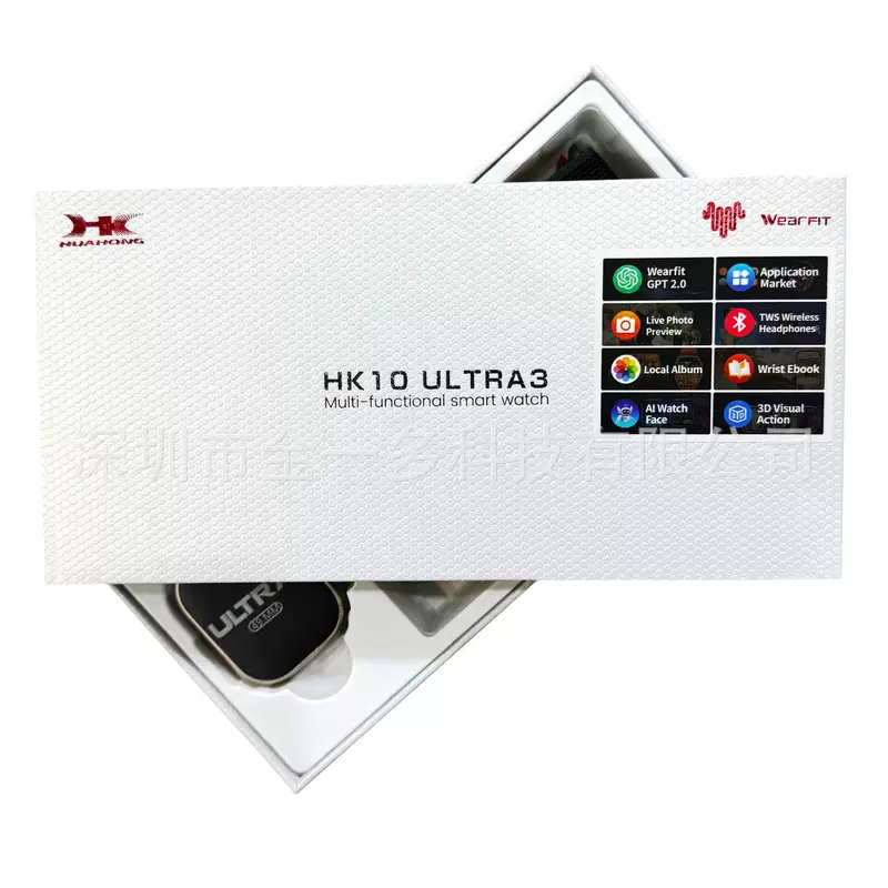 HK10 Ultra3 умные часы, Bluetooth звонок, мониторинг частоты сердцебиения, push уведомления, музыка, напоминание о сне,