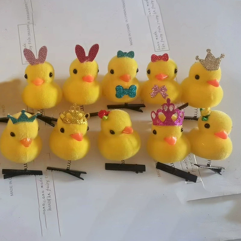 Зажим для волос (B.Duck) Жёлтая утка, милый аксессуар для детей, 4 × 2 × 5 см
