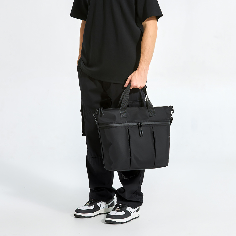 Japanese-style trendy crossbody bag, men's workwear-inspired tote bag, men's shoulder bag, men's tote bag, suitable for college students and tutoring sessions