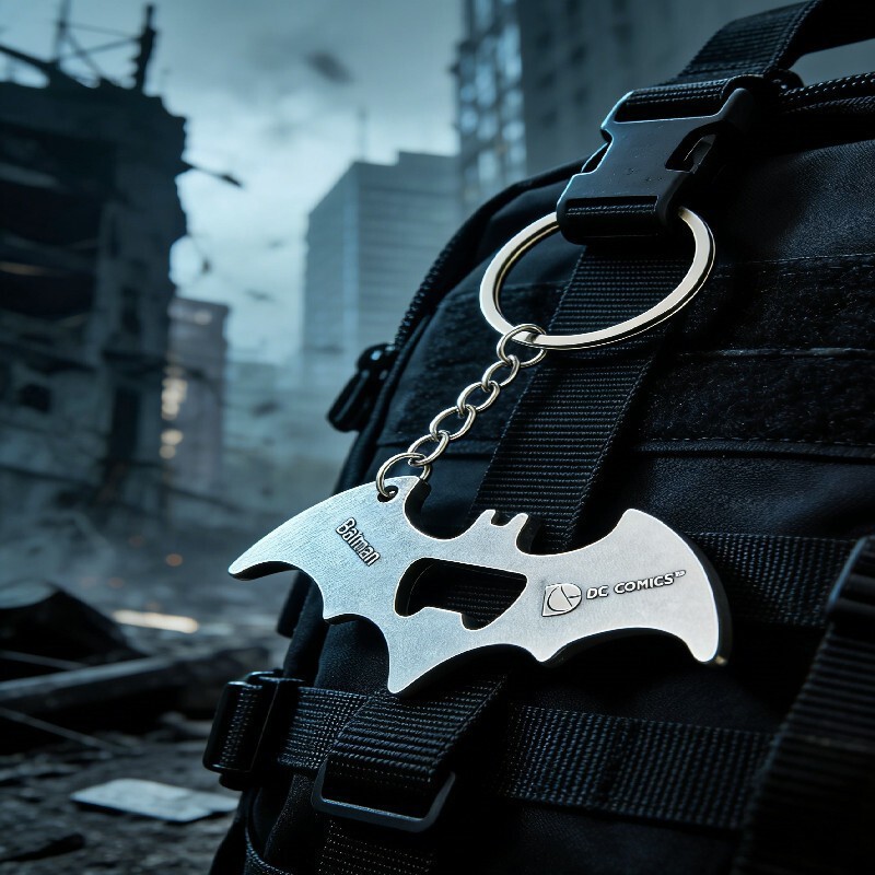 Cross-border best-selling bat bottle opener accessory keychain keyring pendant men's fashion summer bottle opening tool