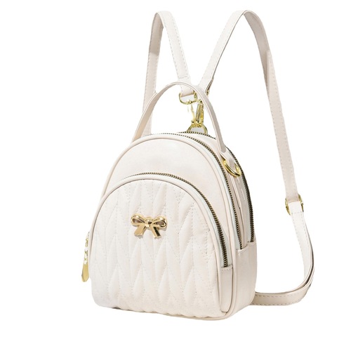 2024 New Style Embroidery Fashion Korean Student Backpack Travel Bag Simple and Elegant Embroidery Women's Bag 