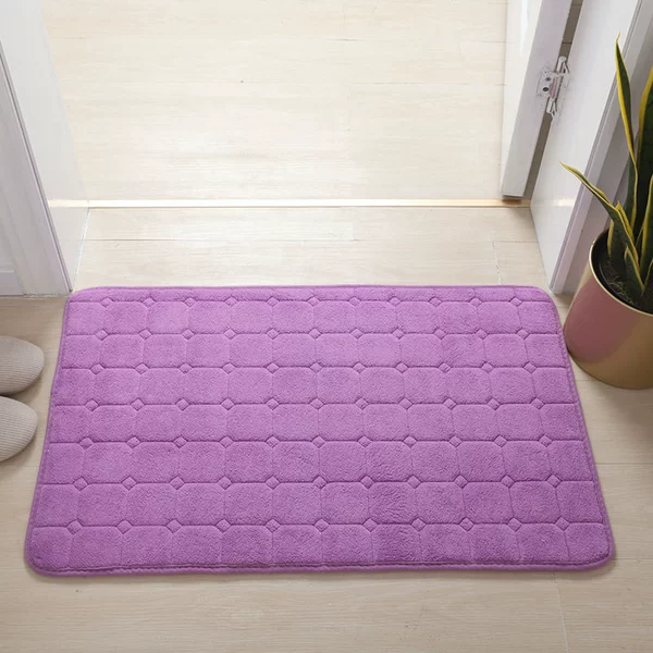 紫 embroidered door pad-dark purple