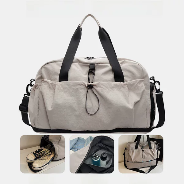 Dry and Wet Separation Gym Bag for Men and Women Couple Short-distance Travel Bag Extensible Simple Casual Luggage Bag