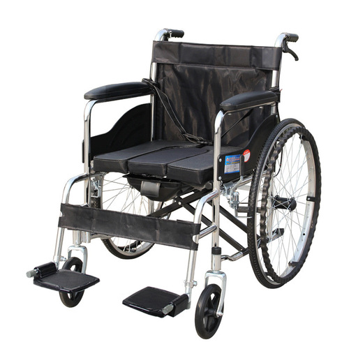 Wheelchair folding lightweight elderly people's special toilet seat elderly people's toilet chair wheelchair disabled people's mobility car 