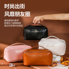 Ladies' 2024 New Waterproof Large Capacity High-End Handbag Makeup Storage Bag Portable Travel Toiletry Bag
