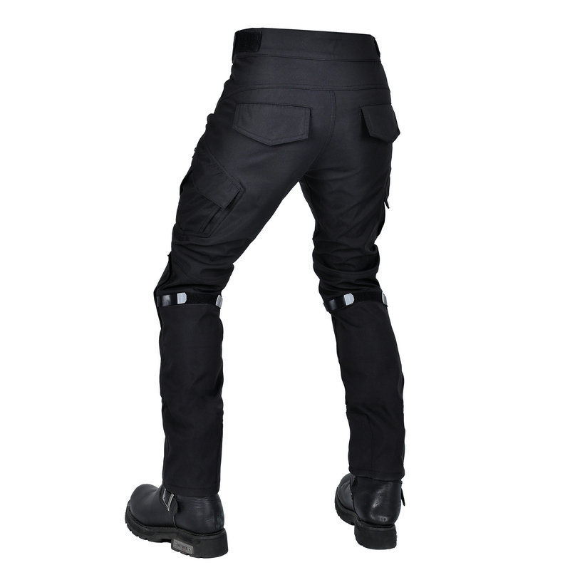 Volero motocicleta cuatro estaciones anti-caída ciclismo pantalones impermeable a prueba de viento transpirable elástico de cintura alta motocicleta anti-caída pantalones hombres