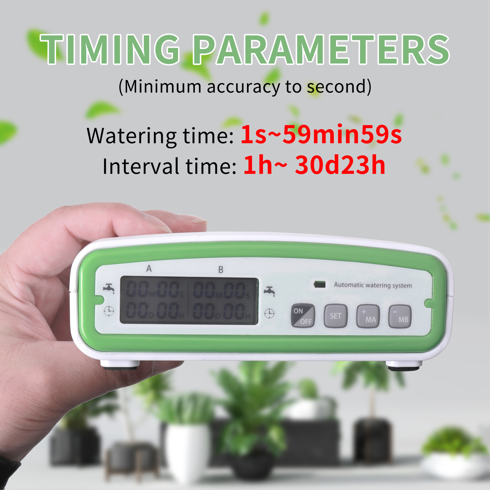 Nuevo tipo de doble bomba automática riego de flores riego inteligente maceta riego horario jardín balcón sistema de rociado de goteo