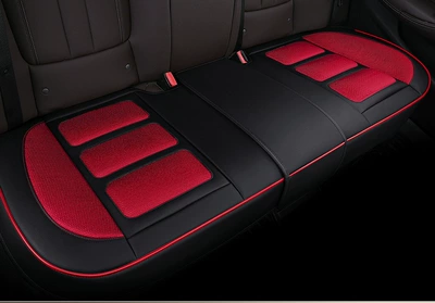 Seat cushion, seat cover: co-pilot rear three-piece cushion four-season - rear-black-red