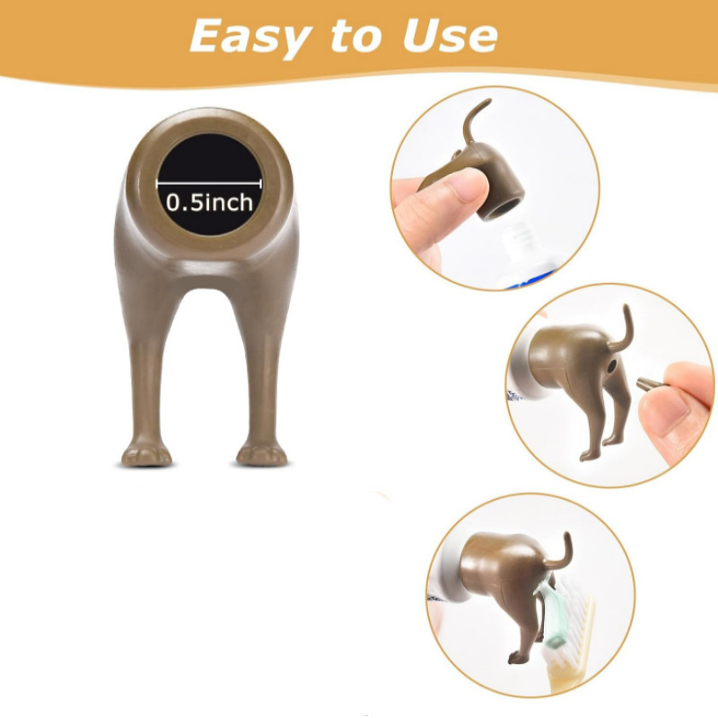New Pooping Dog Butt Toothpaste Topper_voghion.com